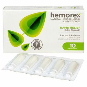 Hemorex Supozitor natural de hemoroid 10 bucăți imagine