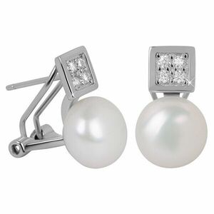 JwL Luxury Pearls Cercei frumos cu perla dreapta si cristale JL0430 imagine