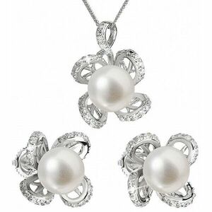 Evolution Group Set luxos din argint cu perle reale Pavona 29016.1(cercei, lănțișor, pandantiv) imagine
