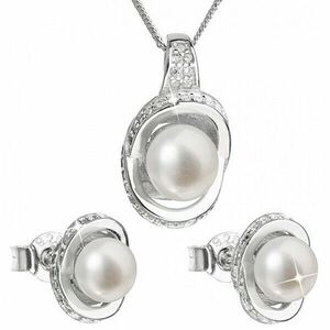 Evolution Group Set de argint de lux cu perle reale Pavona 29026.1 (cercei, lanț, pandantiv) imagine