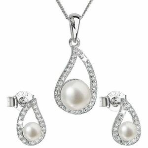 Evolution Group Set luxos din argint cu perle reale Pavona 29027.1(cercei, lănțișor, pandantiv) imagine