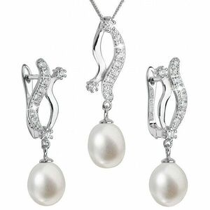 Evolution Group Set luxos din argint cu perle reale Pavona 29028.1(cercei, lănțișor, pandantiv) imagine
