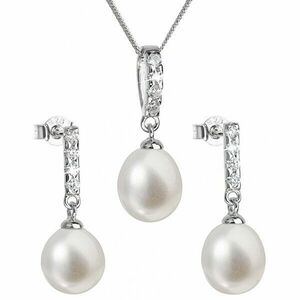 Evolution Group Set de argint de lux cu perle autentice Pavon 29032.1 imagine