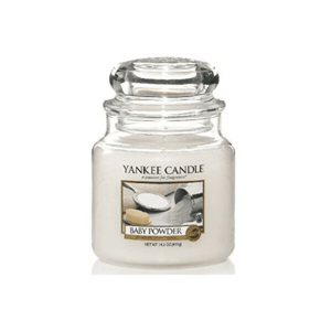Yankee Candle Lumânare aromatica Classic medie Baby Powder 411 g imagine