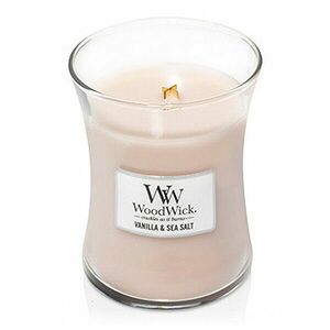 WoodWick Vaza de lumânări parfumată Vanilla & Sare de mare 275 g imagine