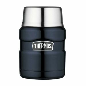 Thermos Style Thermos pentru mâncare cu lingură pliantă și ceașcă - albastru închis 470 ml imagine