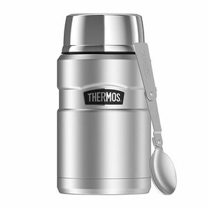 Thermos Stil Pungă termoizolantă pentru mâncare cu lingură pliantă și ceașcă - 710 ml din oțel inoxidabil imagine
