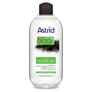 Astrid 3-în-1 Apă Micleară pentru pielea normală până la grasă Citylife Detox 400 ml imagine