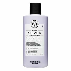 Maria Nila Hidratant Balsam Neutralizator de ton galben de păr Sheer Silver (Conditioner) 1000 ml imagine