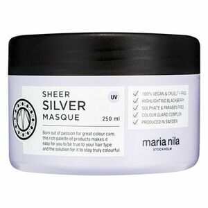 Maria Nila Mască nutritivă pentru păr blond Sheer Silver (Masque) 250 ml imagine