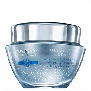 Avon Mască de față hidratantă de noapte cu complexul Hyaluronic 3X Anew Clinical (Defend & Repair Overnight Mask) 50 ml imagine