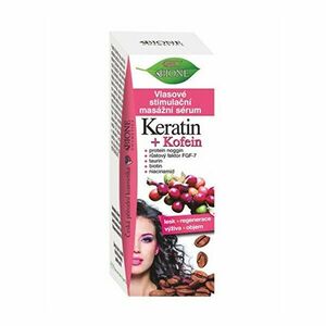 Bione Cosmetics Ser de masaj pentru stimularea părului Keratin + Kofein 215 ml imagine
