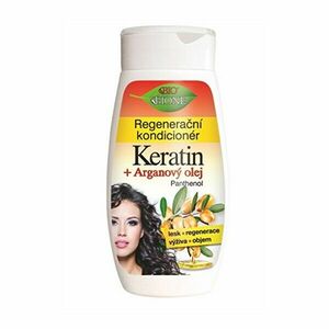 Bione Cosmetics Balsam regenerant Keratin + Ulei de argan cu pantenol 260 ml imagine