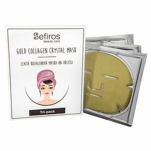Sefiros Mască pentru față cu colagen și aur (Gold Collagen Crystal Mask) 3 bucăți imagine