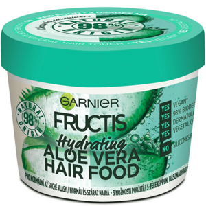 Garnier Mască hidratantă pentru părul normal si uscat Fructis ( Aloe Vera Hair Food) 390 ml imagine