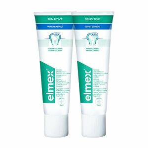 Elmex Pastă de dinti cu efect de albire pentru dintii sensibili Sensitive Whitening Duopack 2x 75 ml imagine