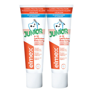 Elmex Pastă de dinți pentru copii Junior Duopack 2x 75 ml imagine