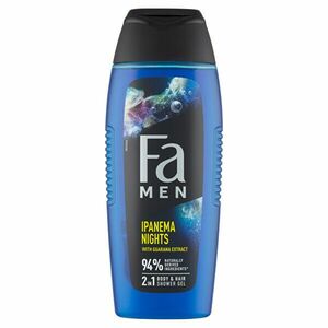fa Gel de duș cu guarana 2in1 pentru bărbați Ipanema Nights ( Body & Hair Shower Gel) 400 ml imagine