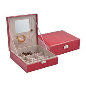 JK Box Roșu cutie de bijuterii SP-825 / A4 imagine