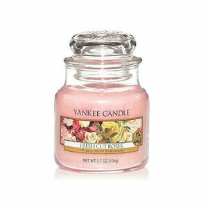 Yankee Candle Lumânare aromatică Classic mică Fresh Cut Roses 104 g imagine