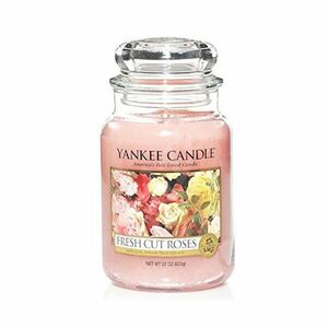 Yankee Candle Lumanare aromatică mare Fresh Cut Roses 623 g imagine
