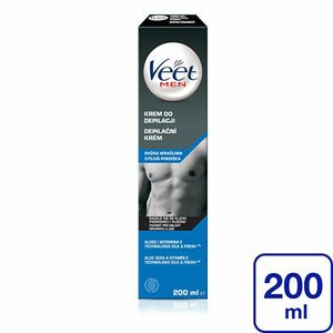 Veet Cremă depilatoare pentru bărbați pentru piele sensibilă Men Silk & Fresh 200 ml imagine