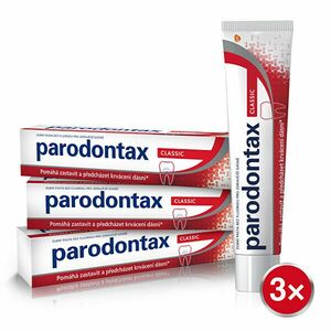 Parodontax Pastă de dinți împotriva sângerări gingivale, fără fluor Classic Tripack 3 x 75 ml imagine