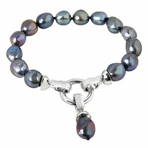 JwL Luxury Pearls Brațară din perle albastre metalice reale JL0562 imagine