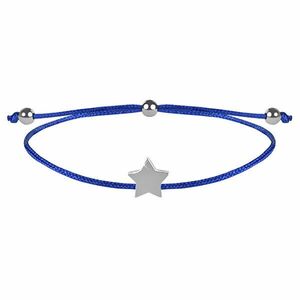Troli String brățară cu stea albastră / oțel imagine