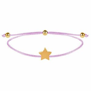 Troli String brățară cu stea roz / auriu imagine