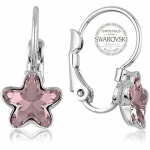 Levien Cercei pentru femei cu cristale roz STARBLOOM imagine