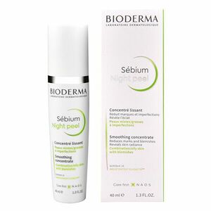 Bioderma Ser de noapte pentru piele cu efect de peeling (Sebium Night Peel Smoothing Concentrate ) 40 ml imagine