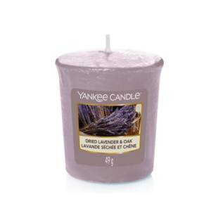 Yankee Candle Lumânare aromatică votivă Dried Lavender & Oak 49 g imagine