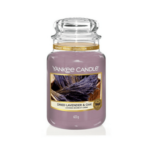 Yankee Candle Lumânare aromatică mare Dried Lavender & Oak 623 g imagine
