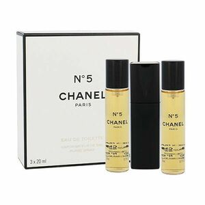 Chanel No. 5 - EDT 20 ml (flacon cu reumplere) + rezervă 2 x 20 ml imagine
