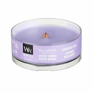 WoodWick Lumânare aromatică mică cu fitil din lemn Lavender Spa 31 g imagine