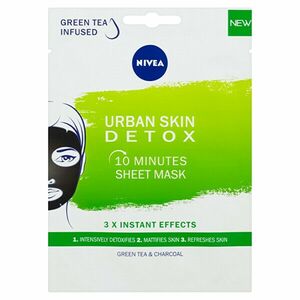 Nivea DetoxMască textilă cu efect de detoxifiere, de 10 minute Urban Skin (10 Minutes Sheet Mask) 1 bucată imagine
