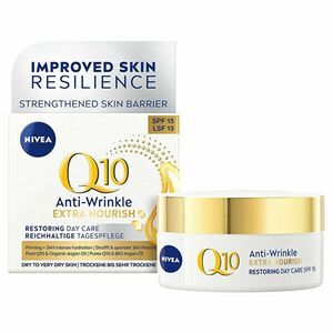 Nivea Cremă nutritivă antirid de zi Q10 OF 15 ( Anti-Wrinkle Extra Nourishing Cream) 50 ml imagine