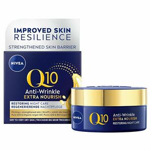 Nivea Cremă nutritivă de noapte antirid Q10 Power ( Anti-Wrinkle Extra Nourishing Night Cream) 50 ml imagine