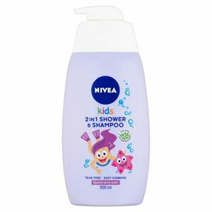 Nivea Gel de duș și șampon pentru bebeluși 2 în 1 cu miros de fructe de pădure (2 in 1 Shower Shampoo) 500 ml imagine