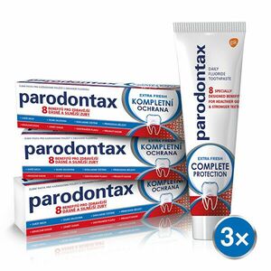 Parodontax Pasta de dinți aromată proaspătă Protecție completă Extra Fresh 3 x 75 ml imagine