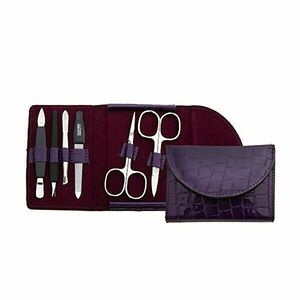 DuKaS Set de manichiură cu clapeta rotundă violetă cu 6 piese imagine