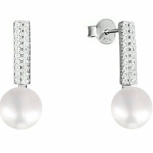 JwL Luxury Pearls Cercei din argint cu perle și zirconii JL0587 imagine