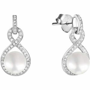 JwL Luxury Pearls Cercei strălucitori cu perlă și zirconuri JL0593 imagine