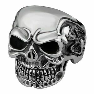 Troli Inel bărbătesc elegant cu craniu 67 mm imagine