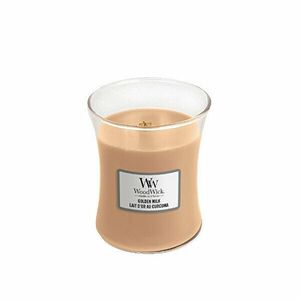 WoodWick Vază cu lumânări parfumate Gold en Lapte 275 g imagine