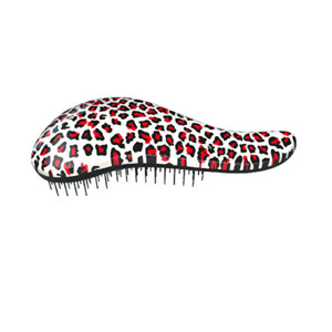 D Tangler Perie de păr cu mâner Leopard Pink imagine