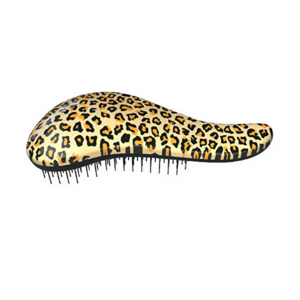 D Tangler Perie de păr cu mâner Leopard Yellow imagine