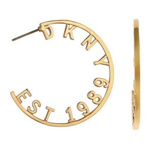 DKNY Cercei rotunzi cu logo 5547960 imagine