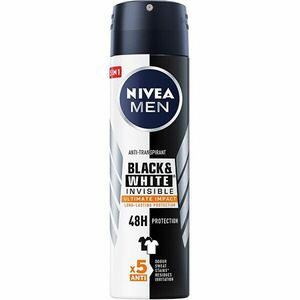 Nivea Antiperspirant spray Men Black & White Invisible Ultimate Impact 150 ml imagine